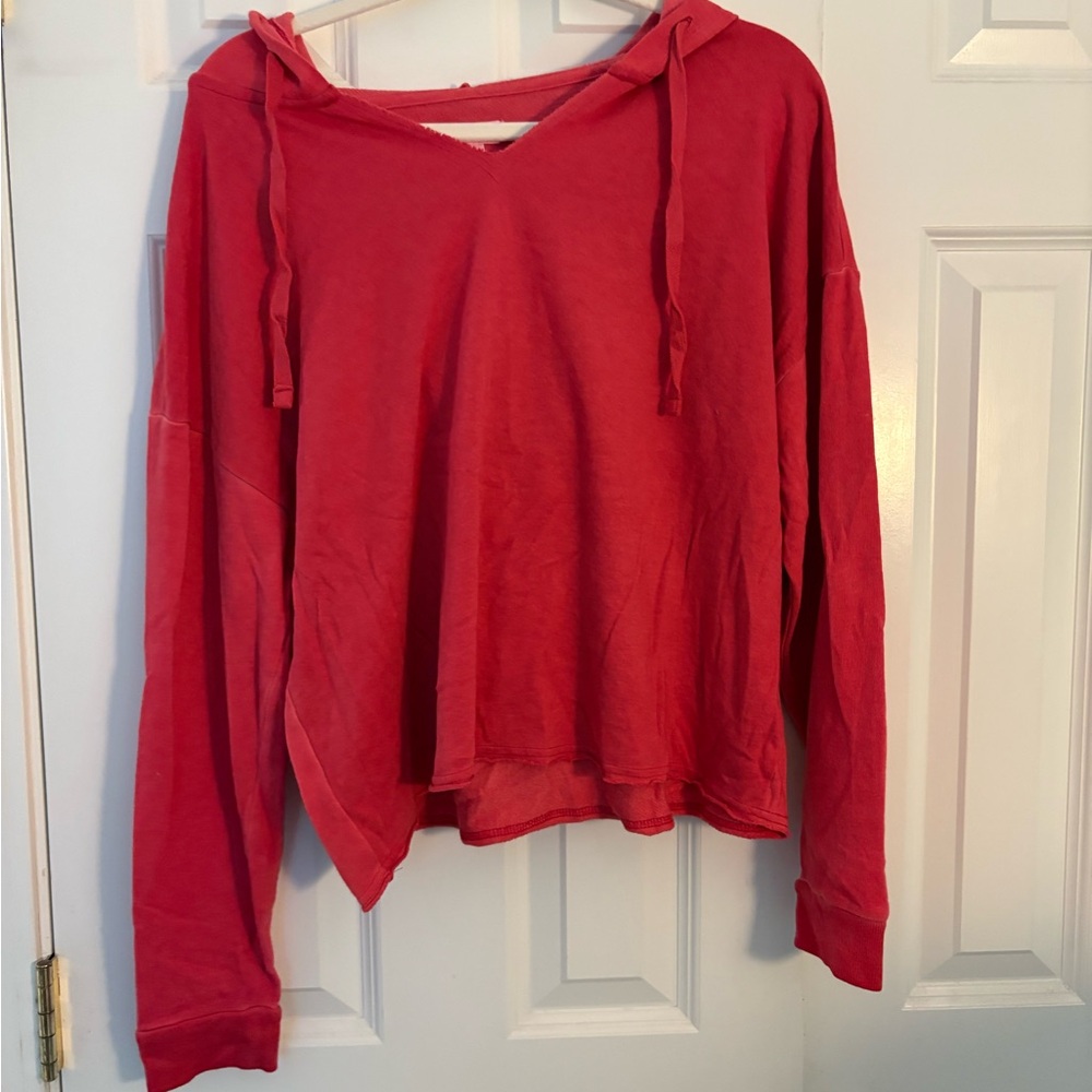 Red Women's Hoodie Top